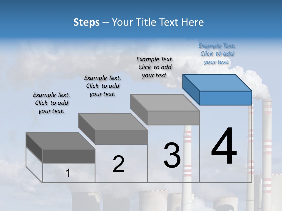 Plant E Emissions Steam PowerPoint Template
