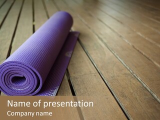 Mat Wellness Copy Space PowerPoint Template