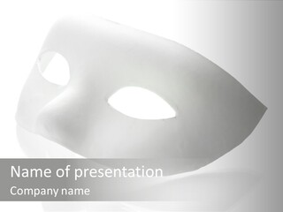 Theatr Emotion Close PowerPoint Template