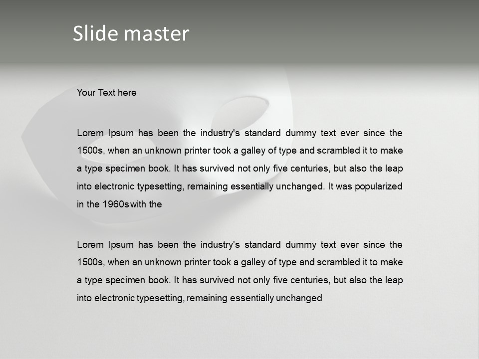 Canvass Masquerade Carnival PowerPoint Template