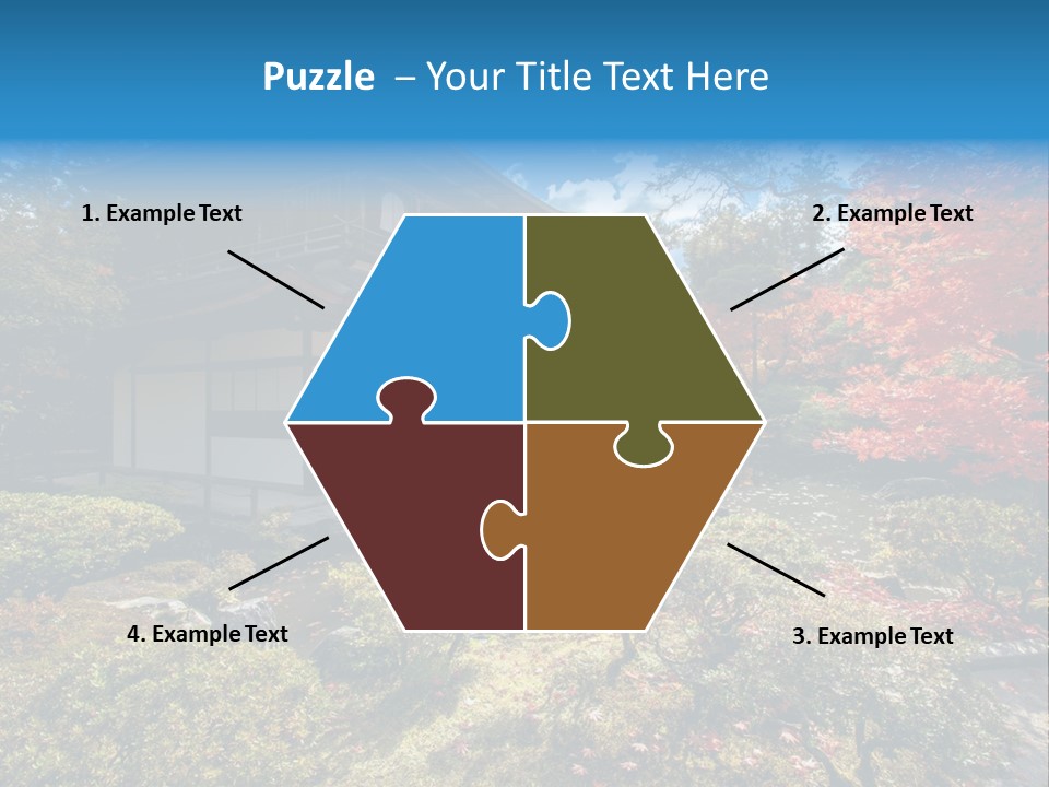 Monument City Statue PowerPoint Template