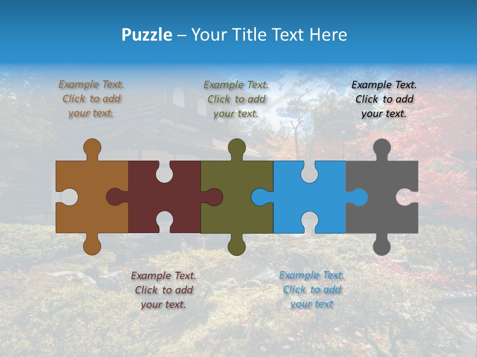 Monument City Statue PowerPoint Template