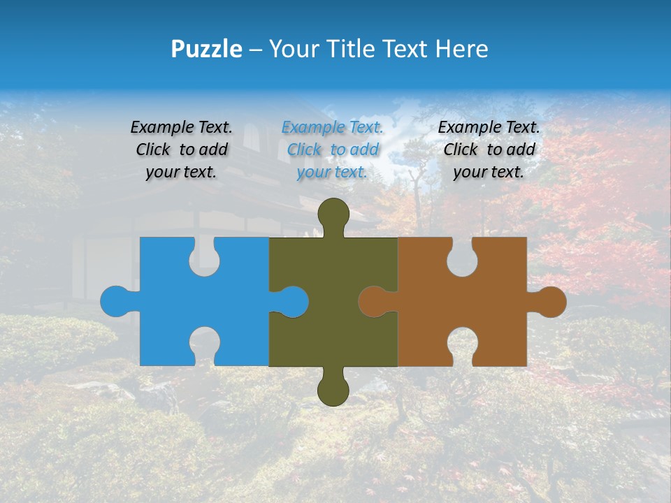 Monument City Statue PowerPoint Template