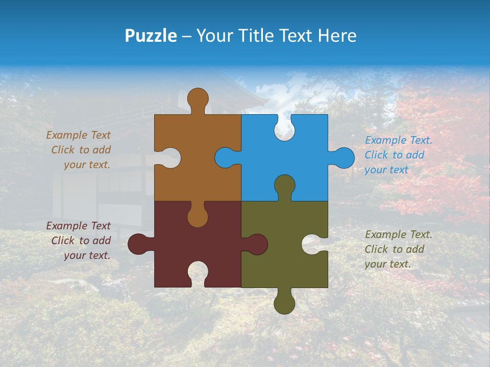 Monument City Statue PowerPoint Template