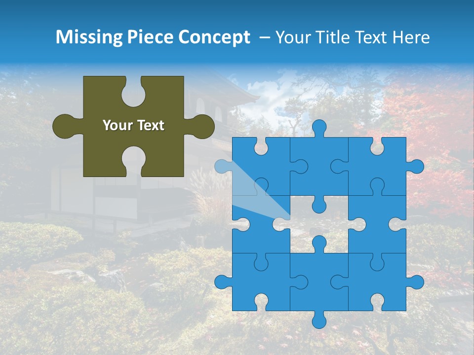 Monument City Statue PowerPoint Template