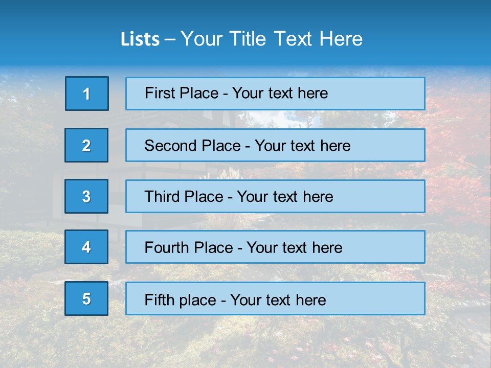 Monument City Statue PowerPoint Template