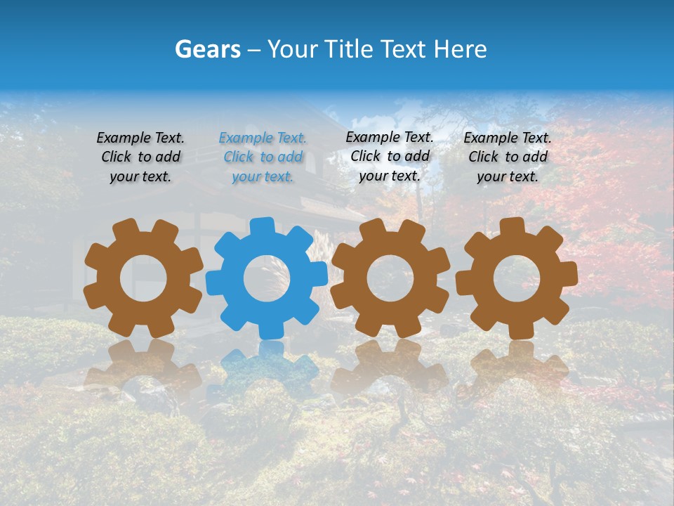 Monument City Statue PowerPoint Template