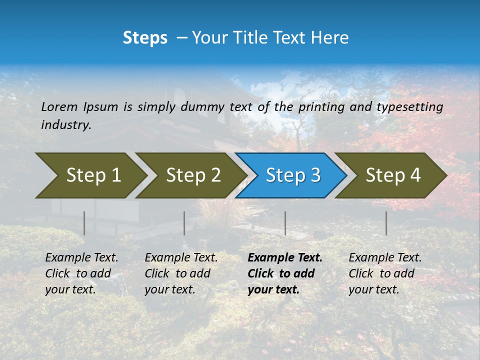 Monument City Statue PowerPoint Template