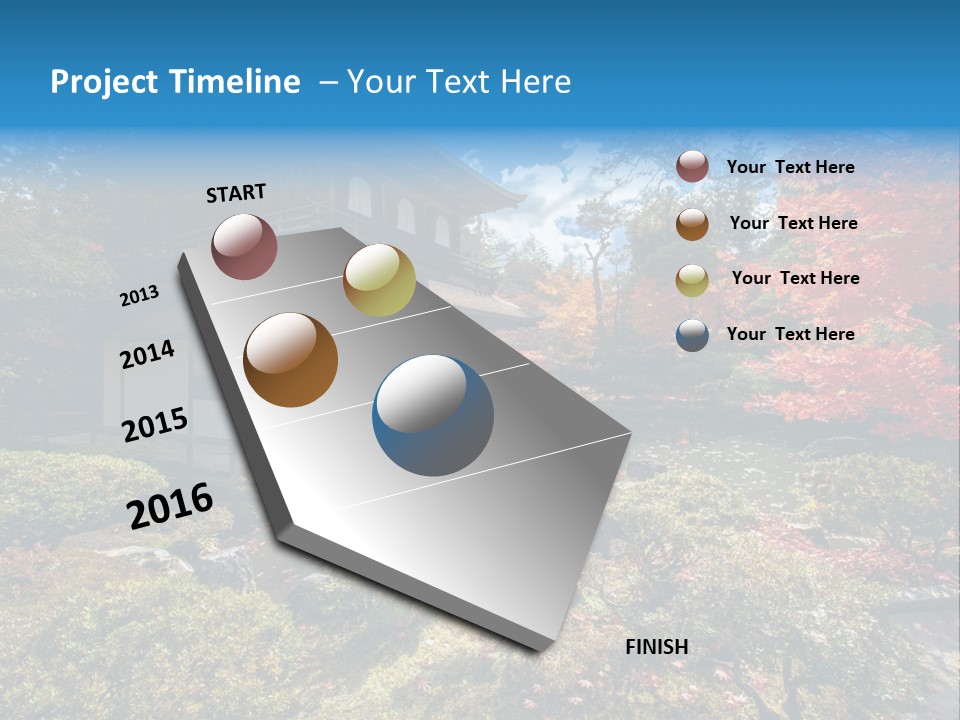 Monument City Statue PowerPoint Template