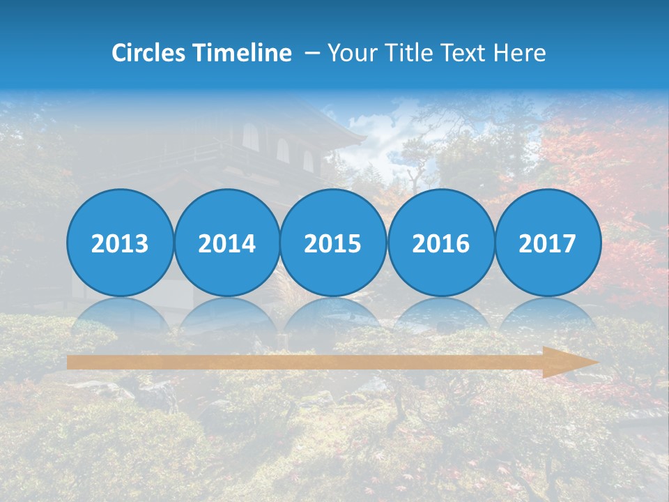 Monument City Statue PowerPoint Template