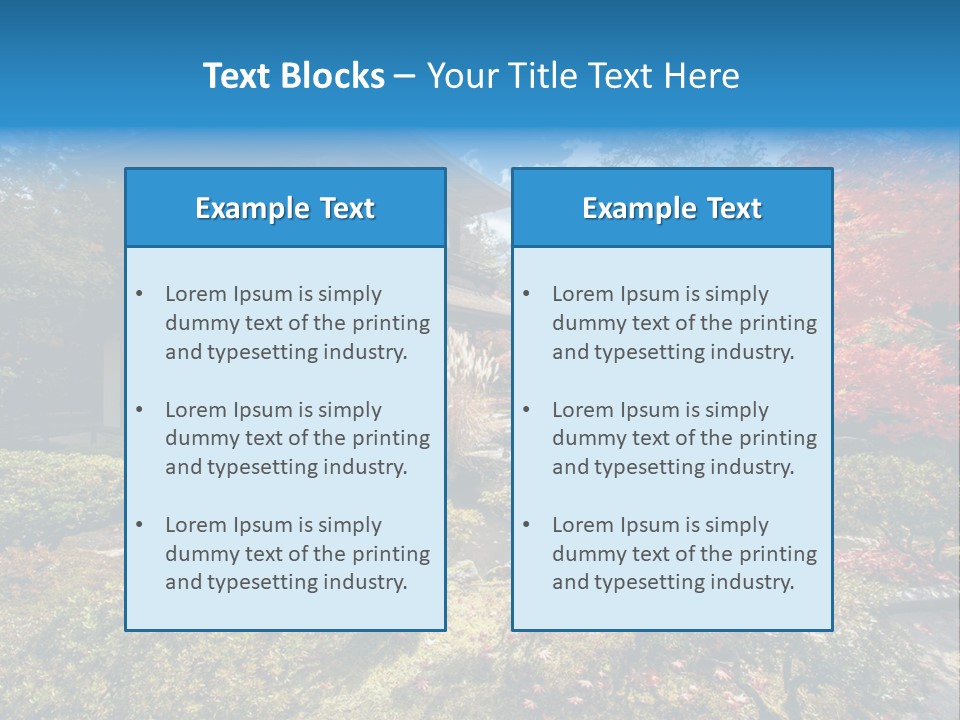 Monument City Statue PowerPoint Template