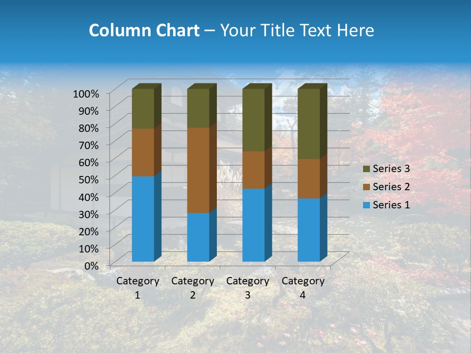 Monument City Statue PowerPoint Template