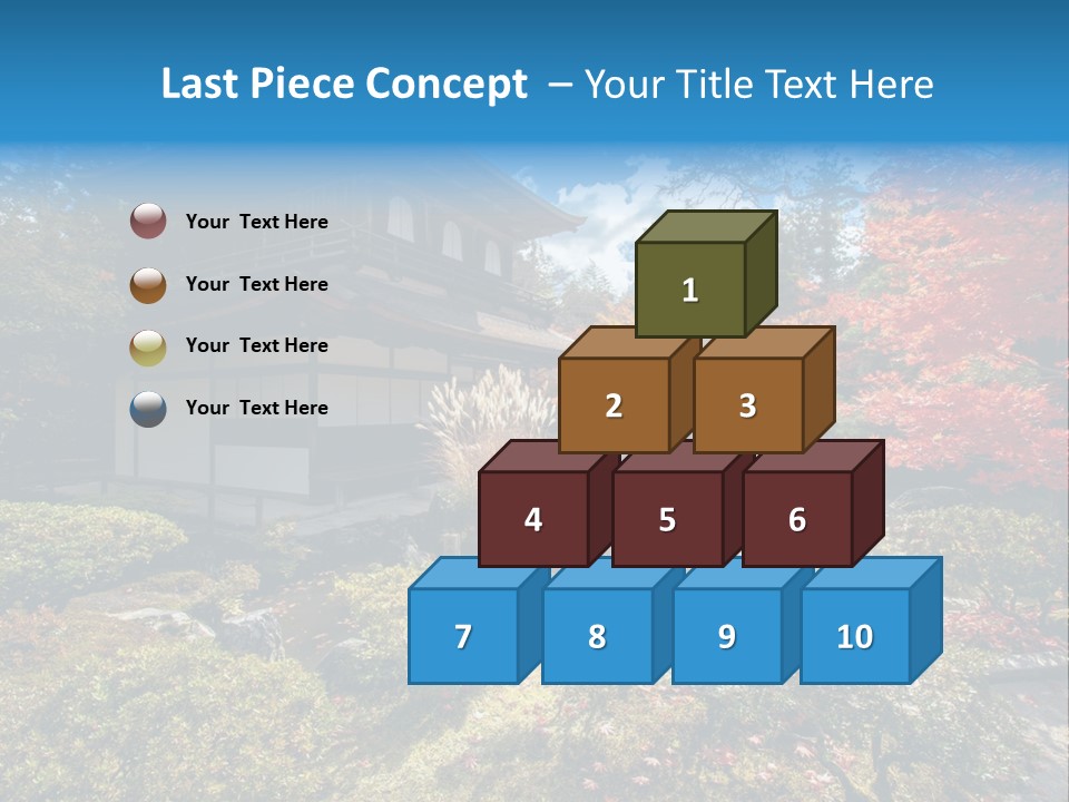 Monument City Statue PowerPoint Template