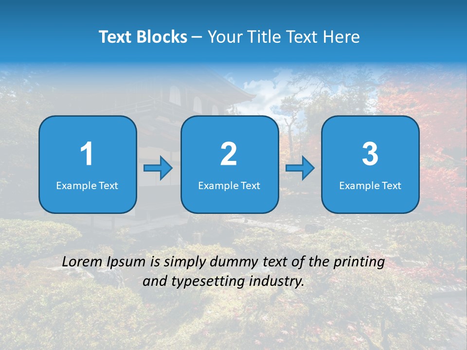 Monument City Statue PowerPoint Template