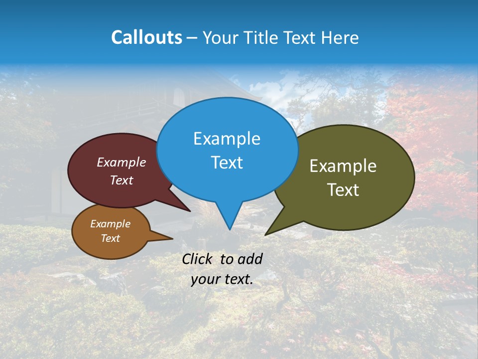Monument City Statue PowerPoint Template