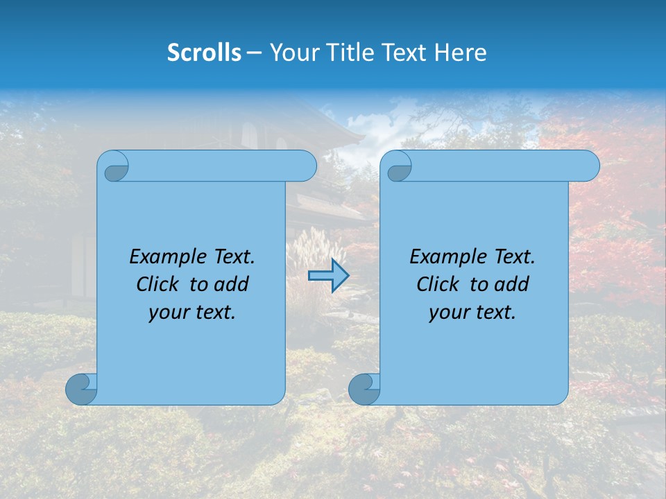 Monument City Statue PowerPoint Template