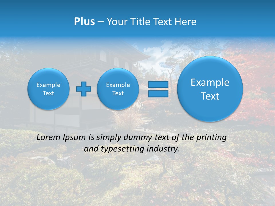 Monument City Statue PowerPoint Template