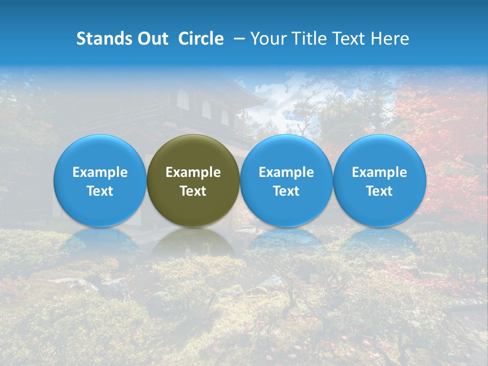 Monument City Statue PowerPoint Template