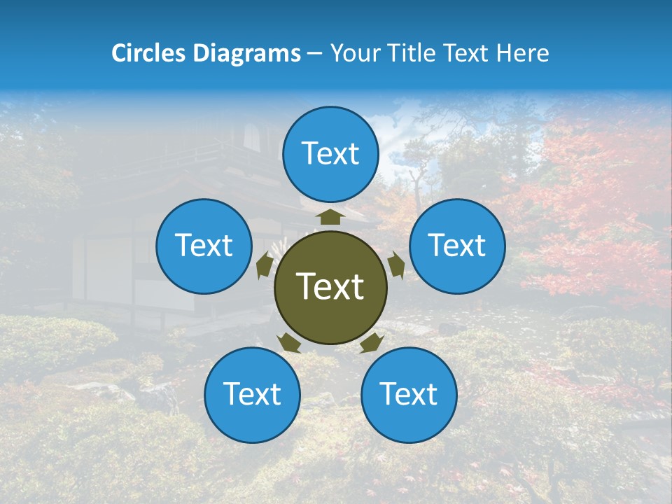 Monument City Statue PowerPoint Template