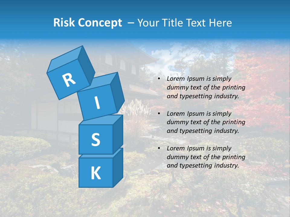 Monument City Statue PowerPoint Template