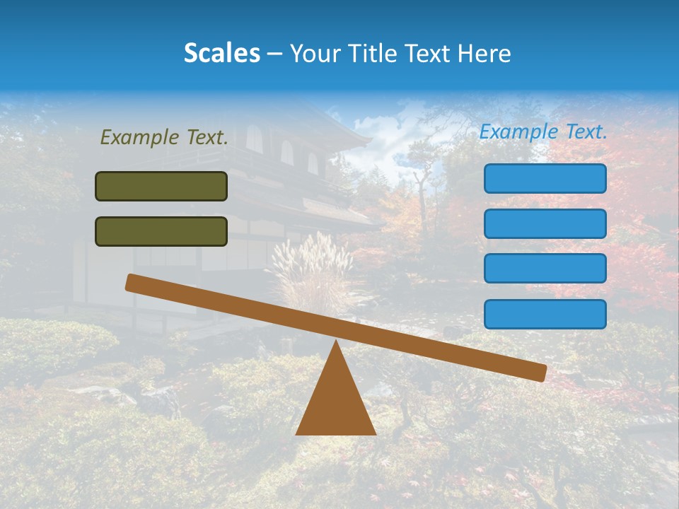 Monument City Statue PowerPoint Template