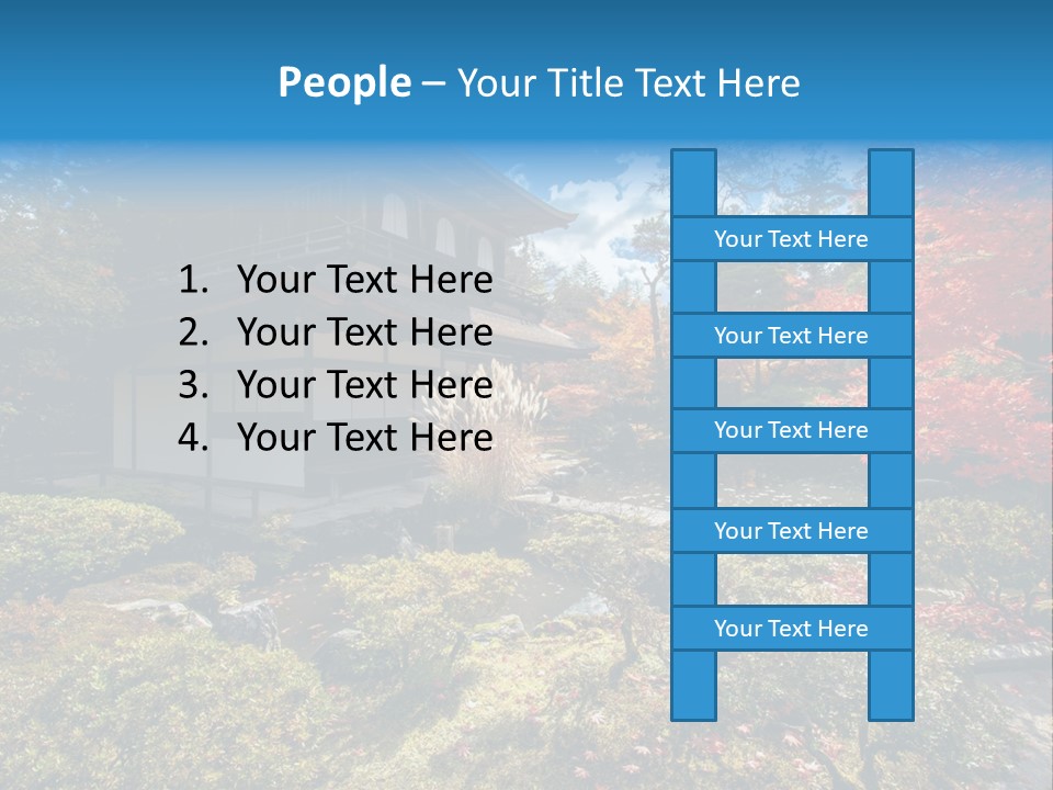 Monument City Statue PowerPoint Template