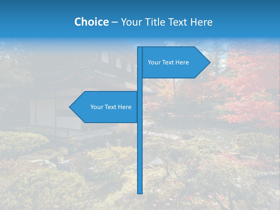 Monument City Statue PowerPoint Template