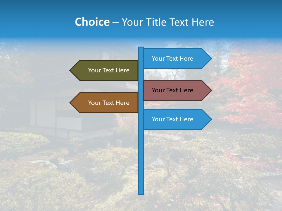 Monument City Statue PowerPoint Template