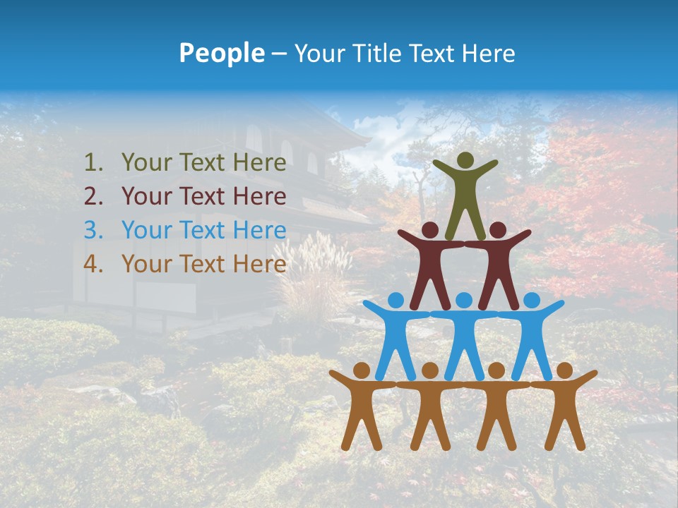 Monument City Statue PowerPoint Template