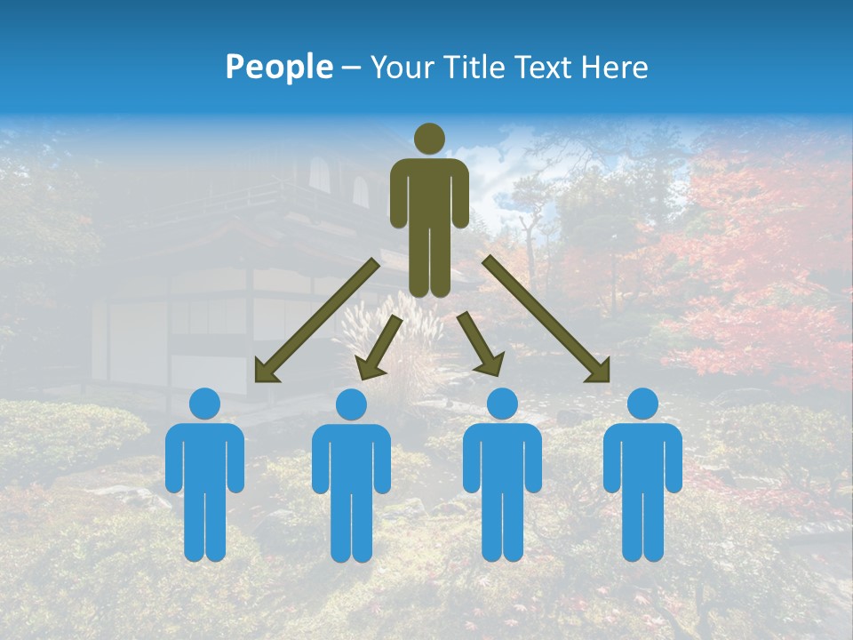 Monument City Statue PowerPoint Template