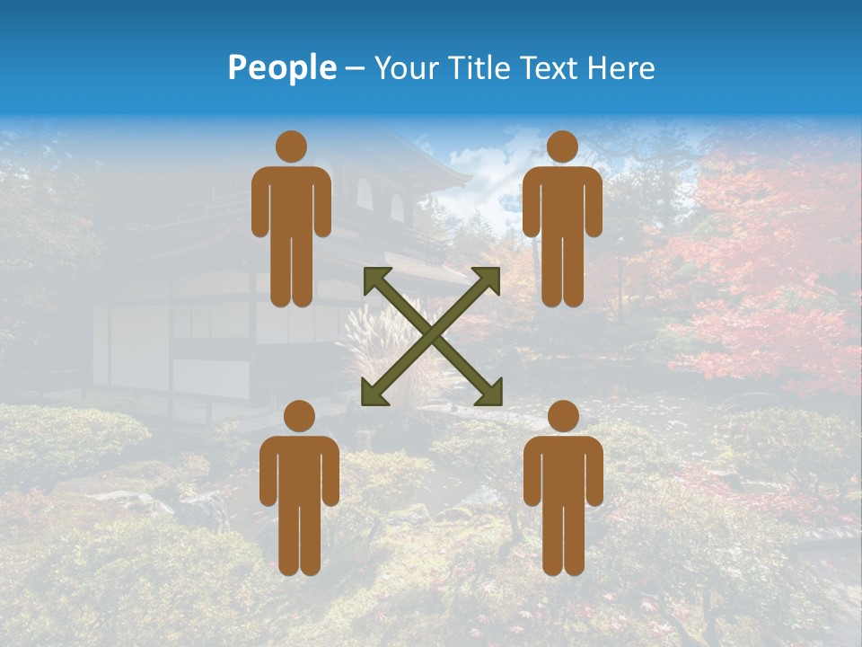 Monument City Statue PowerPoint Template