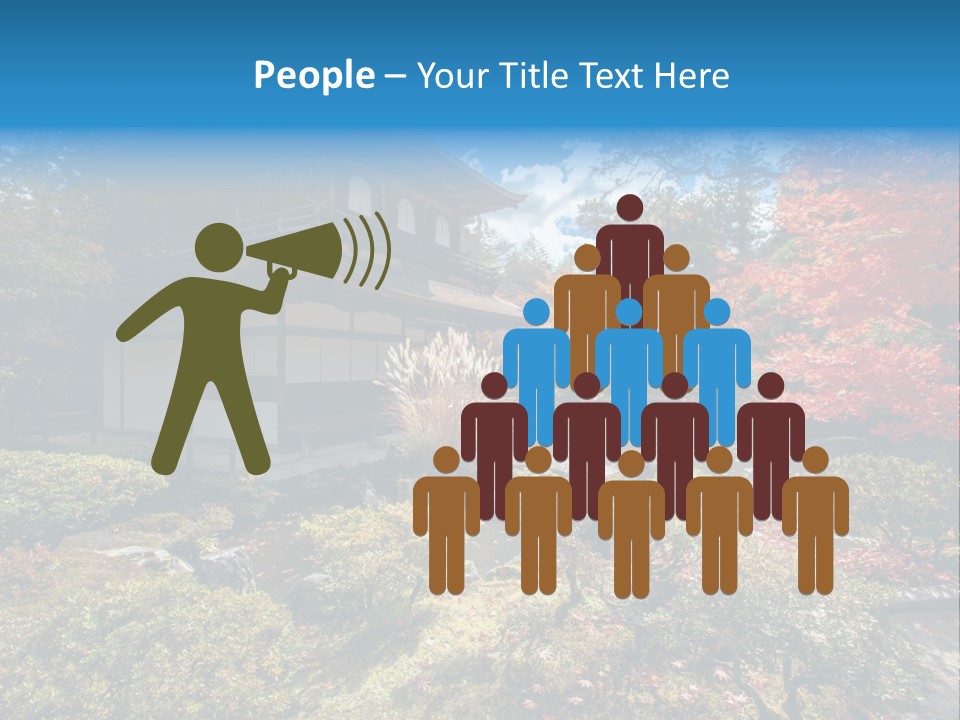 Monument City Statue PowerPoint Template