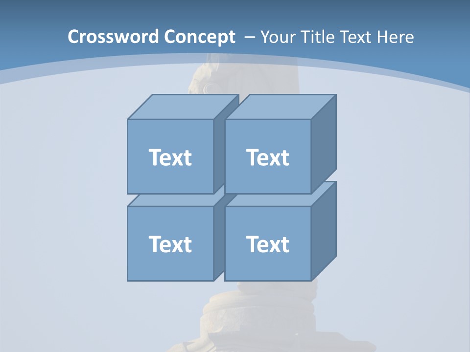 Monument City Statue PowerPoint Template