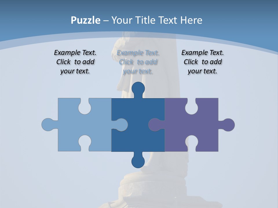 Monument City Statue PowerPoint Template