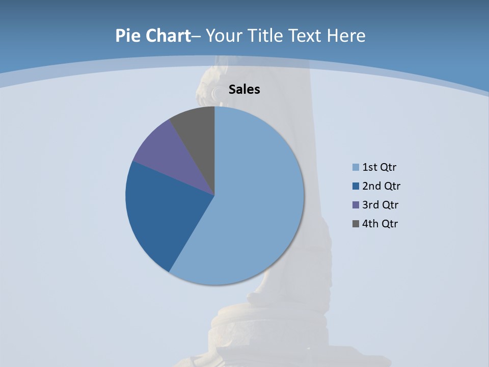 Monument City Statue PowerPoint Template