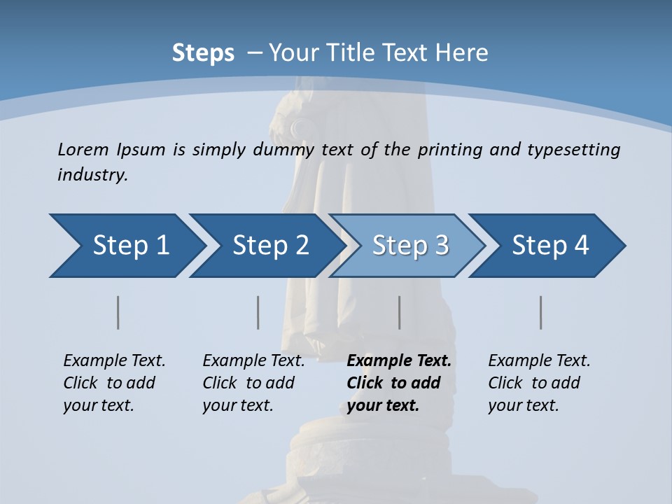 Monument City Statue PowerPoint Template