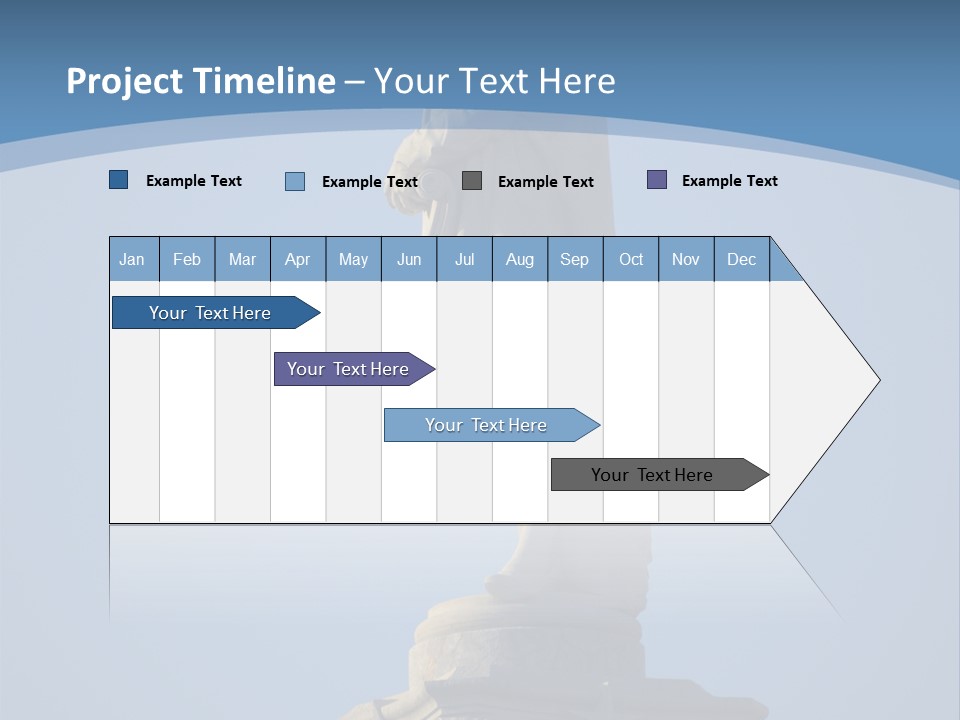 Monument City Statue PowerPoint Template