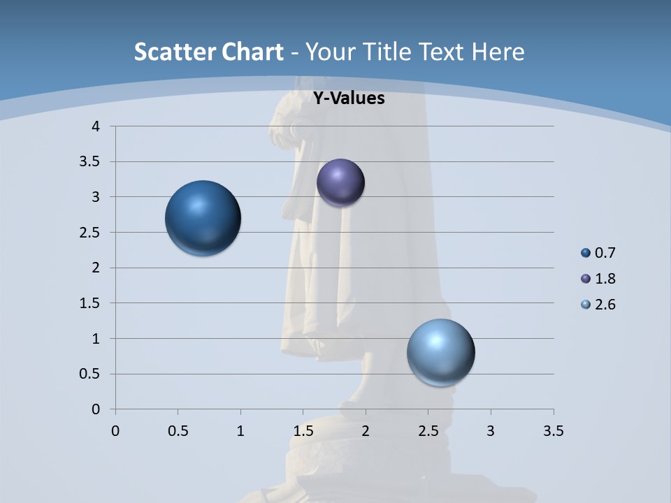 Monument City Statue PowerPoint Template