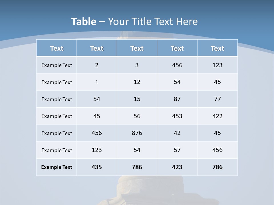 Monument City Statue PowerPoint Template