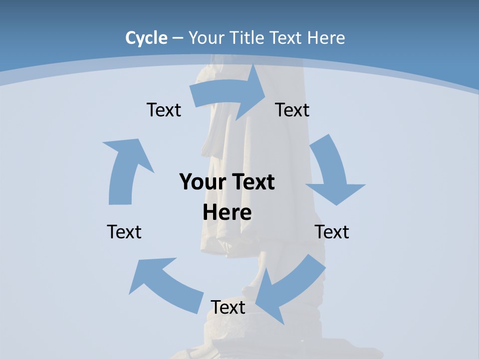 Monument City Statue PowerPoint Template