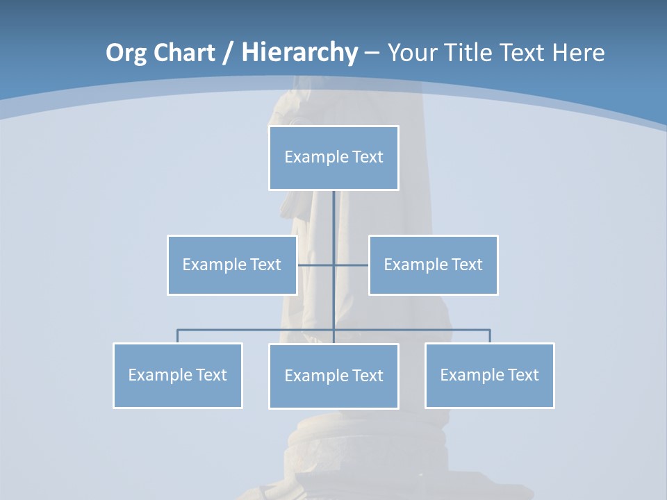 Monument City Statue PowerPoint Template