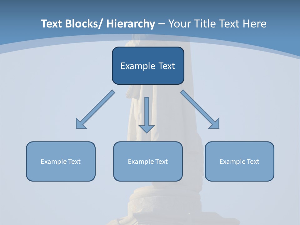 Monument City Statue PowerPoint Template