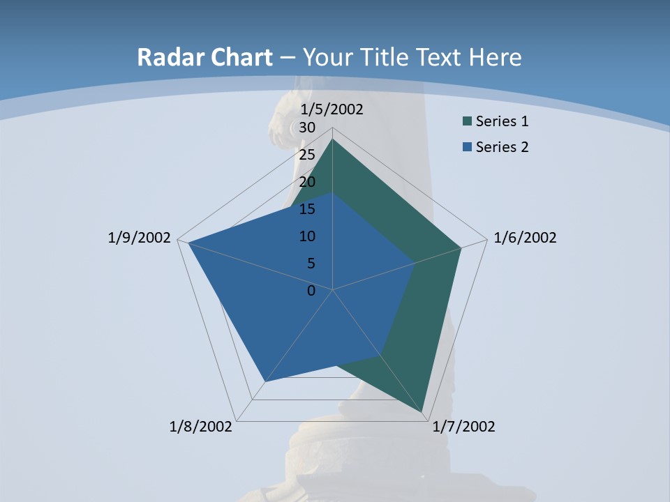 Monument City Statue PowerPoint Template