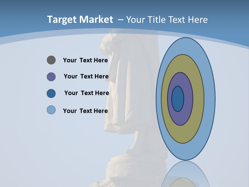 Monument City Statue PowerPoint Template