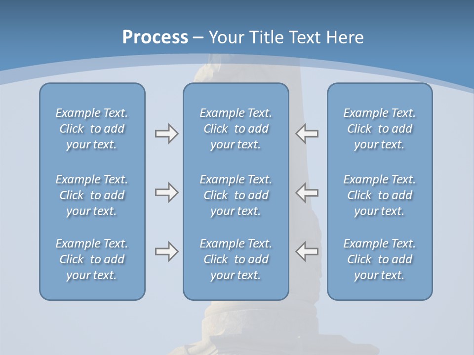 Monument City Statue PowerPoint Template