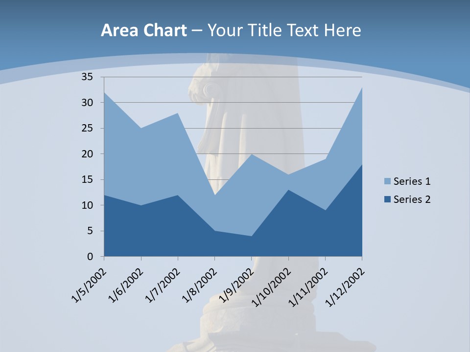Monument City Statue PowerPoint Template