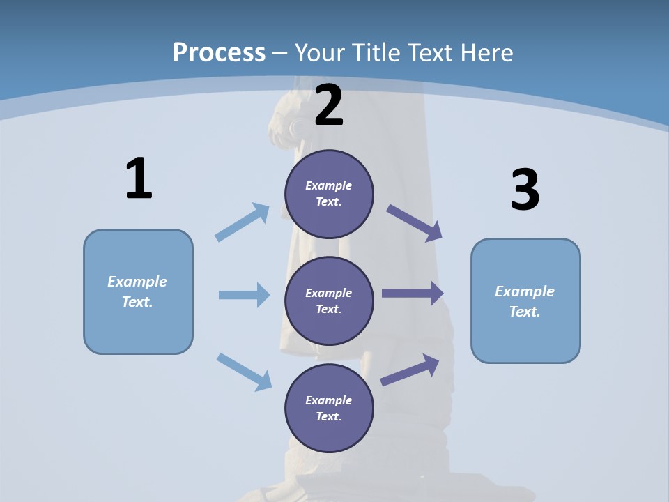 Monument City Statue PowerPoint Template