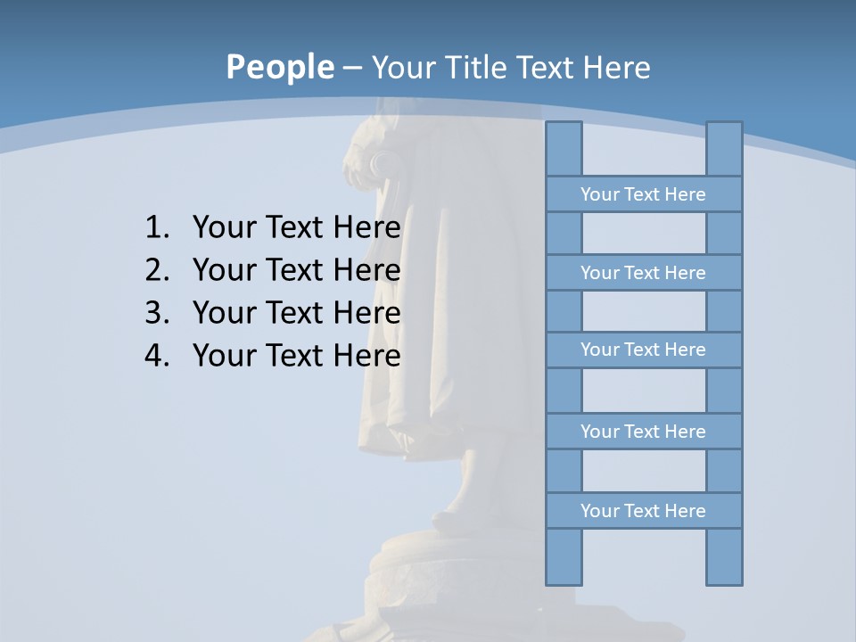 Monument City Statue PowerPoint Template