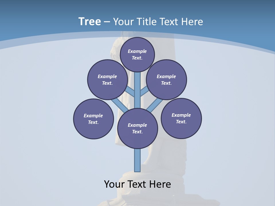 Monument City Statue PowerPoint Template