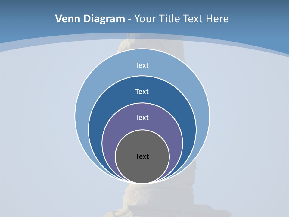 Monument City Statue PowerPoint Template